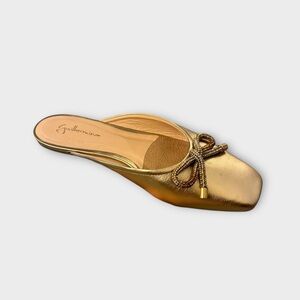 EUC Guilhermina Gold Slip-On Shoes Anthropologie